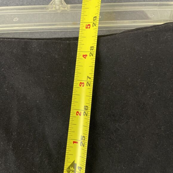 CATO Black Faux Suede Flare Midi Skirt Women’s Sz 10 Witchy Boho - Picture 3 of 4